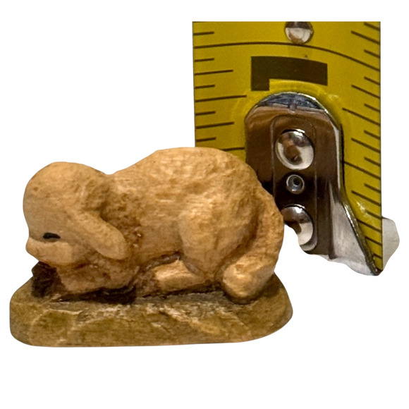 Anri Nativity 3" Scale Lamb Lying Down Sheep Carved Mini Figurine Italy Animal - Picture 3 of 10